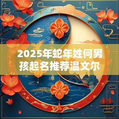 2025年蛇年姓何男孩起名推荐温文尔雅的男宝宝名字大全何氏