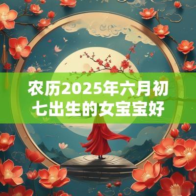 农历2025年六月初七出生的女宝宝好吗五行缺水火免费取好名字