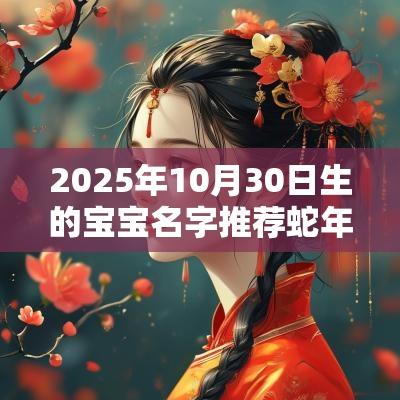 2025年10月30日生的宝宝名字推荐蛇年最旺男孩名字合集