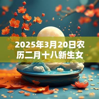 2025年3月20日农历二月十八新生女宝宝属什么属水的名字