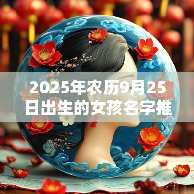 2025年农历9月25日出生的女孩名字推荐个性的蛇年女孩名字