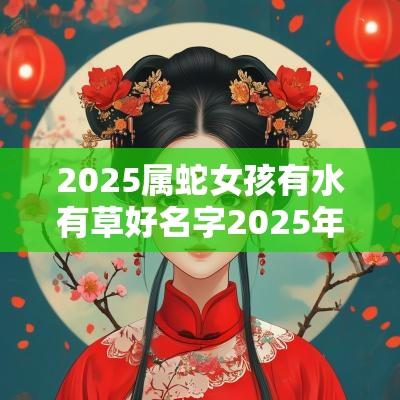 2025属蛇女孩有水有草好名字2025年属蛇女孩名字洋气的
