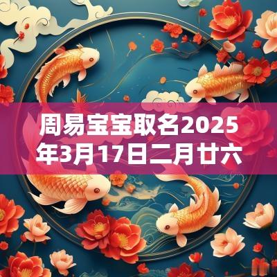 周易宝宝取名2025年3月17日二月廿六出生的男宝宝名字
