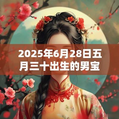 2025年6月28日五月三十出生的男宝宝五行取名高分名字参考