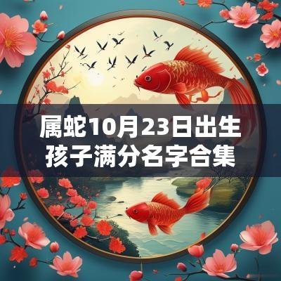 属蛇10月23日出生孩子满分名字合集顶天立地的宝宝起名大全