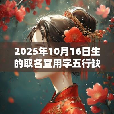 2025年10月16日生的取名宜用字五行缺火宝宝起名用字精选