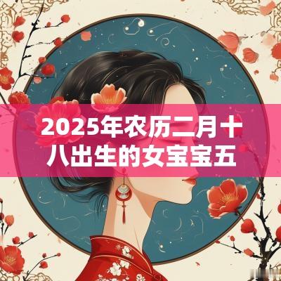 2025年农历二月十八出生的女宝宝五行缺土火取名高分名字建议