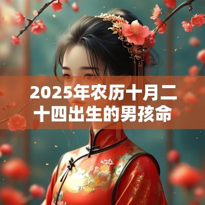 2025年农历十月二十四出生的男孩命运今日五行缺木火周易取名