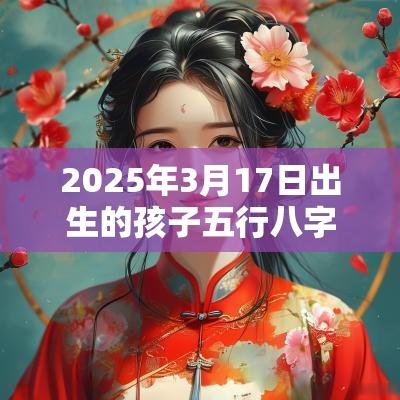 2025年3月17日出生的孩子五行八字解读属土的起名宜用字