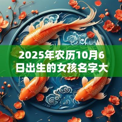 2025年农历10月6日出生的女孩名字大全古风的蛇年女孩名字