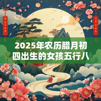 2025年农历腊月初四出生的女孩五行八字解读缺金的起名宜用字