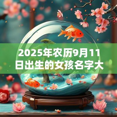 2025年农历9月11日出生的女孩名字大全洋气的蛇年女孩名字