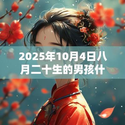 2025年10月4日八月二十生的男孩什么命独一无二的名字