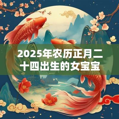 2025年农历正月二十四出生的女宝宝五行缺火温文尔雅的名字