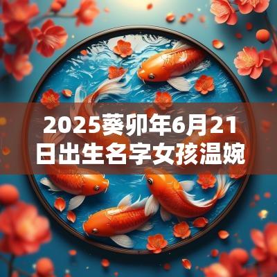 2025葵卯年6月21日出生名字女孩温婉娴淑的女宝宝起名