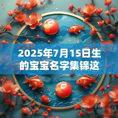 2025年7月15日生的宝宝名字集锦这天出生的宝宝五行缺什么