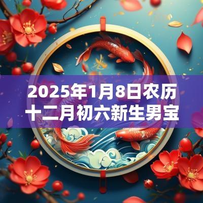 2025年1月8日农历十二月初六新生男宝宝名字五行八字起名