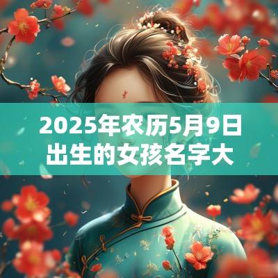 2025年农历5月9日出生的女孩名字大全颇具古风韵味的女生名