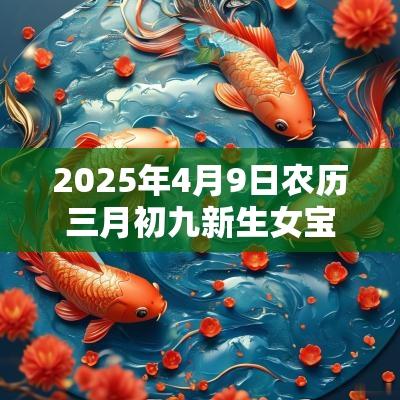 2025年4月9日农历三月初九新生女宝宝属水取名高分名字建议