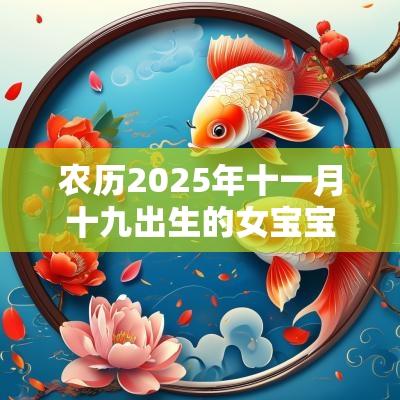 农历2025年十一月十九出生的女宝宝好不好五行八字查询起名