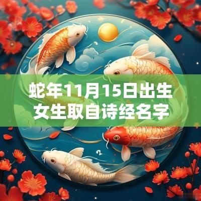 蛇年11月15日出生女生取自诗经名字元气可爱的女蛇宝宝起名