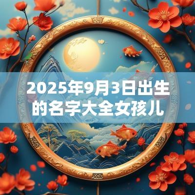 2025年9月3日出生的名字大全女孩儿可爱的蛇年女孩名字