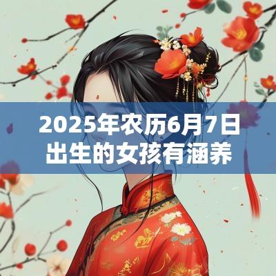 2025年农历6月7日出生的女孩有涵养的名字女宝宝名字精选