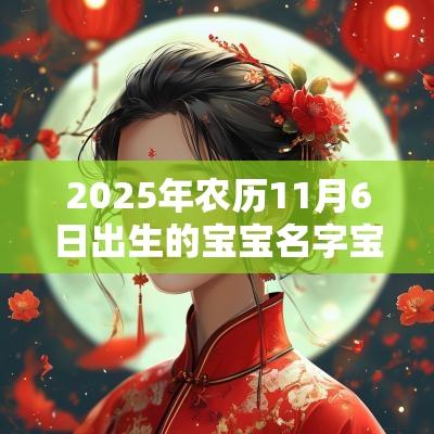 2025年农历11月6日出生的宝宝名字宝典怎么取名对宝宝有利