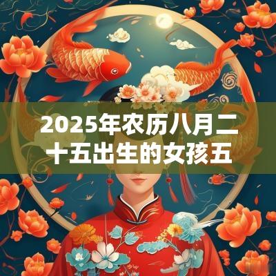 2025年农历八月二十五出生的女孩五行起名五行不缺的名字