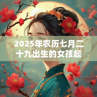 2025年农历七月二十九出生的女孩起名新生儿五行缺火的名字