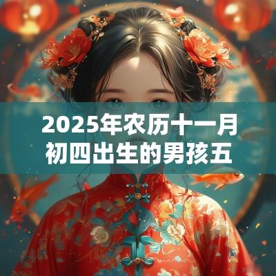 2025年农历十一月初四出生的男孩五行八字解读缺火缺土的名字