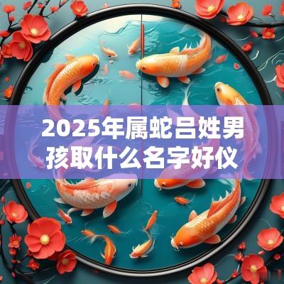 2025年属蛇吕姓男孩取什么名字好仪表堂堂的男生名字推荐
