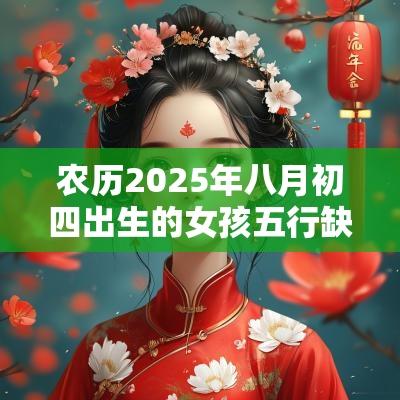 农历2025年八月初四出生的女孩五行缺什么八字取名吉利用字