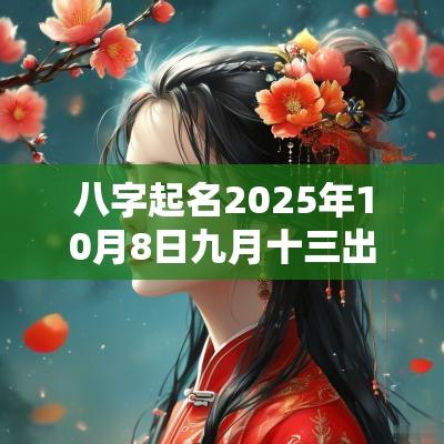 八字起名2025年10月8日九月十三出生的男孩属木取名推荐