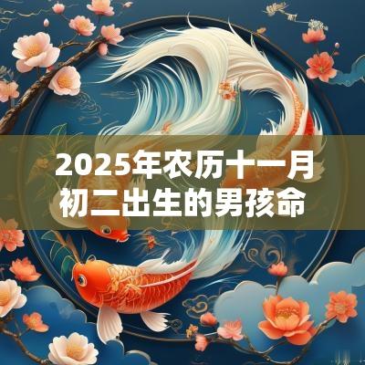 2025年农历十一月初二出生的男孩命运好吗五行缺木男孩名字