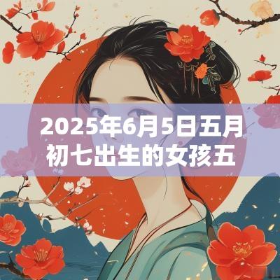2025年6月5日五月初七出生的女孩五行缺什么补金的名字推荐