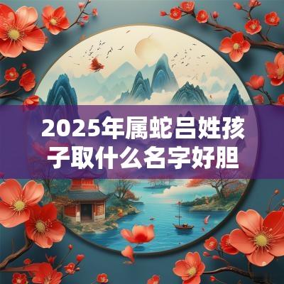 2025年属蛇吕姓孩子取什么名字好胆识过人的宝宝名字推荐