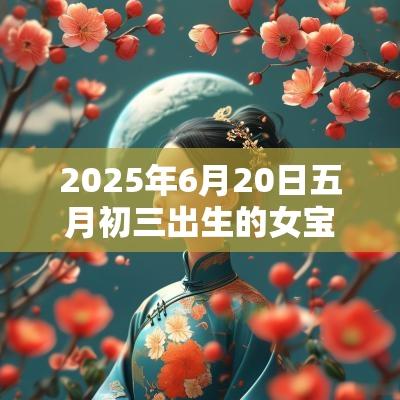 2025年6月20日五月初三出生的女宝宝起名温婉大方的名字