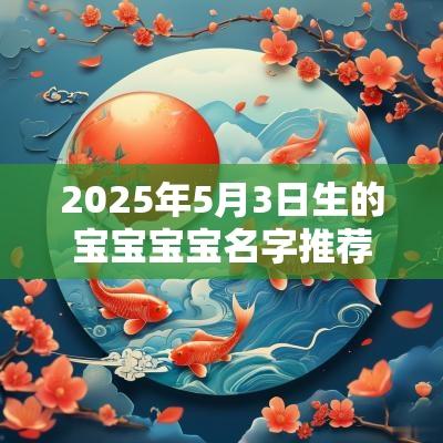 2025年5月3日生的宝宝宝宝名字推荐优雅有内涵的宝宝名字