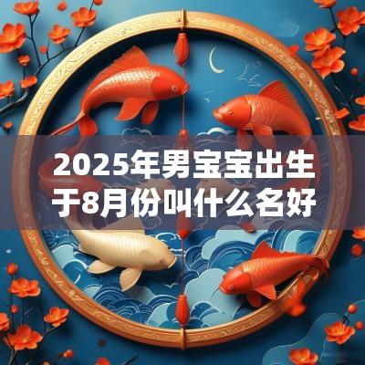 2025年男宝宝出生于8月份叫什么名好未来可期的男孩名字