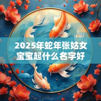 2025年蛇年张姑女宝宝起什么名字好吐气如兰的女生好名字