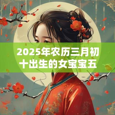 2025年农历三月初十出生的女宝宝五行旺缺缺火免费八字起名