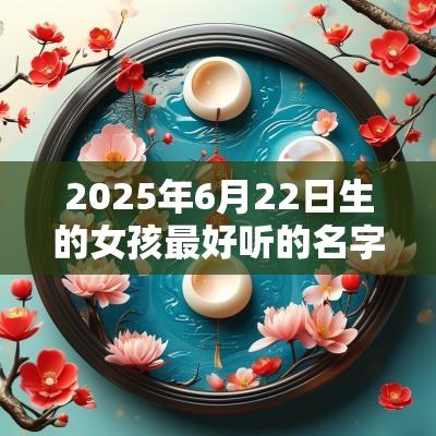 2025年6月22日生的女孩最好听的名字落落大方的名字推荐