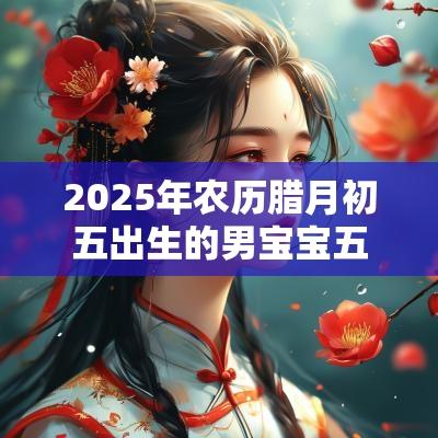 2025年农历腊月初五出生的男宝宝五行喜用水木文艺内涵的名字