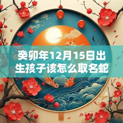 癸卯年12月15日出生孩子该怎么取名蛇年的宝宝可以取什么名字