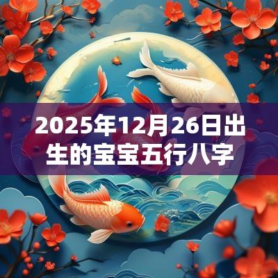 2025年12月26日出生的宝宝五行八字解读属土的起名宜用字