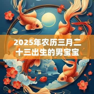 2025年农历三月二十三出生的男宝宝好吗缺木火免费取好名字