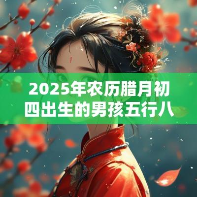 2025年农历腊月初四出生的男孩五行八字解读缺火的起名宜用字