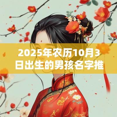 2025年农历10月3日出生的男孩名字推荐唯美的男宝宝取名