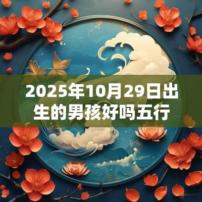 2025年10月29日出生的男孩好吗五行缺木水火怎样取名字